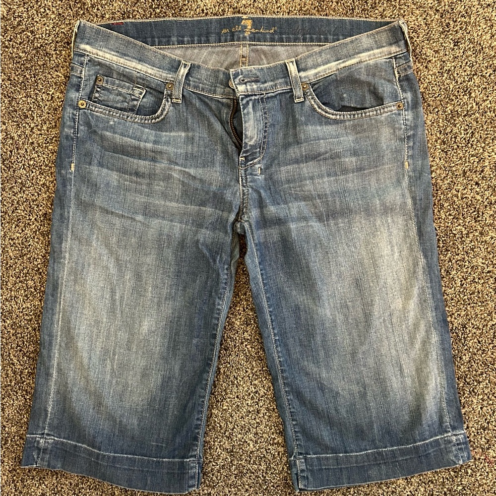 Women’s 7 for all mankind Blue Denim Shorts